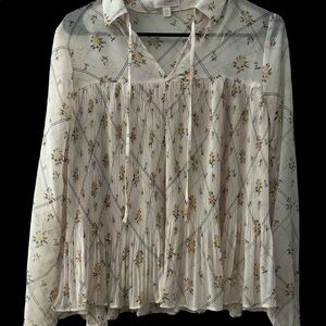 - -Lauren Conrad sheer blouse ❤️